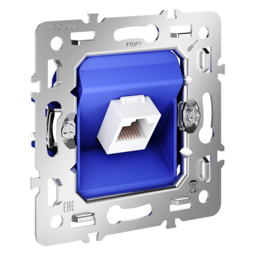 Механизм розетки компьютерной RJ45 кат.6, S70 Voltum VLS0601M