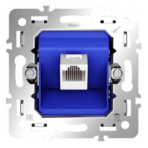 Механизм розетки компьютерной RJ45 кат.6, S70 Voltum VLS0601M