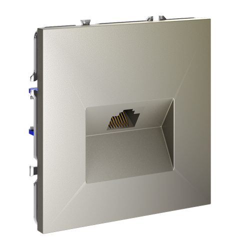 Розетка комп. RJ45 кат.6, Шелк, VOLTUM S70 VLS060104