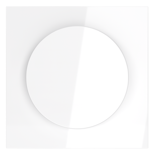 Лицевая панель для диммера поворотно-нажимного, Белый матовый, S70 Voltum VLS002002