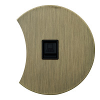 Розетка компьютерная RJ45 (внутренний монт.) дополнит., Бронза, Аrt Salvador EU030206