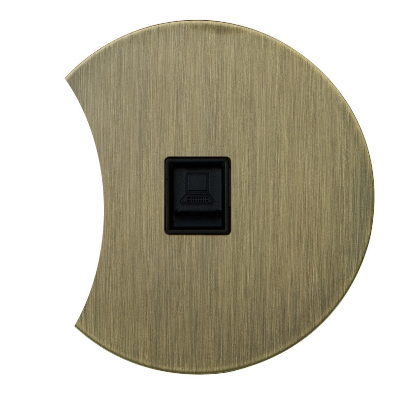 Розетка компьютерная RJ45 (внутренний монт.) дополнит., Бронза, Аrt Salvador EU030206