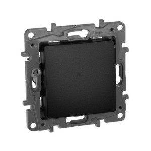 Кнопка без фиксации, антрацит, Etika Legrand 672614