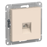 Розетка телефонная RJ11, Бежеая, AtlasDesign SE ATN000281