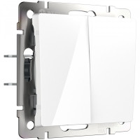 Выключатель 2 кл., Белый, Werkel W1120001