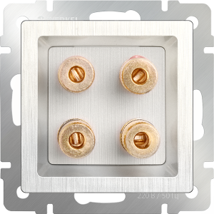 Аудиорозетка, Серебряный, Werkel W1185006