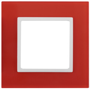 Рамка 1 местная, Красный, Эра Elegance 14-5101-23