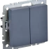 Выключатель 2 кл. проходной, Маренго, Brite IEK BR-V22-0-10-K35