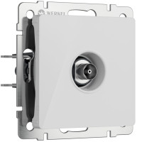 Розетка телевизионная TV оконечная, Акрил белый, Werkel W1183041
