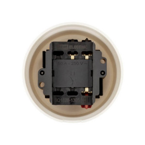 Выключатель пластик 2 кл. Проходной (4 положения), Cлоновая кость, Виви TDM ELECTRIC SQ1820-1306