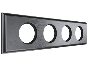 Рамка 4 местная деревянная (внутренний монт.), прямоугольник, Венге, Лахта ТМ МезонинЪ GE70864-36