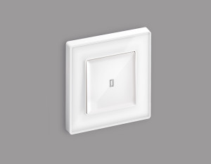 Выключатель 1 кл. с/подсв. (10000K), Белый глянец, ALFA Quant Ambrella Volt MA102020