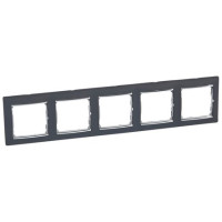 Рамка 5 местная, ноктюрн-серебряный, Valena Classic Legrand 770395
