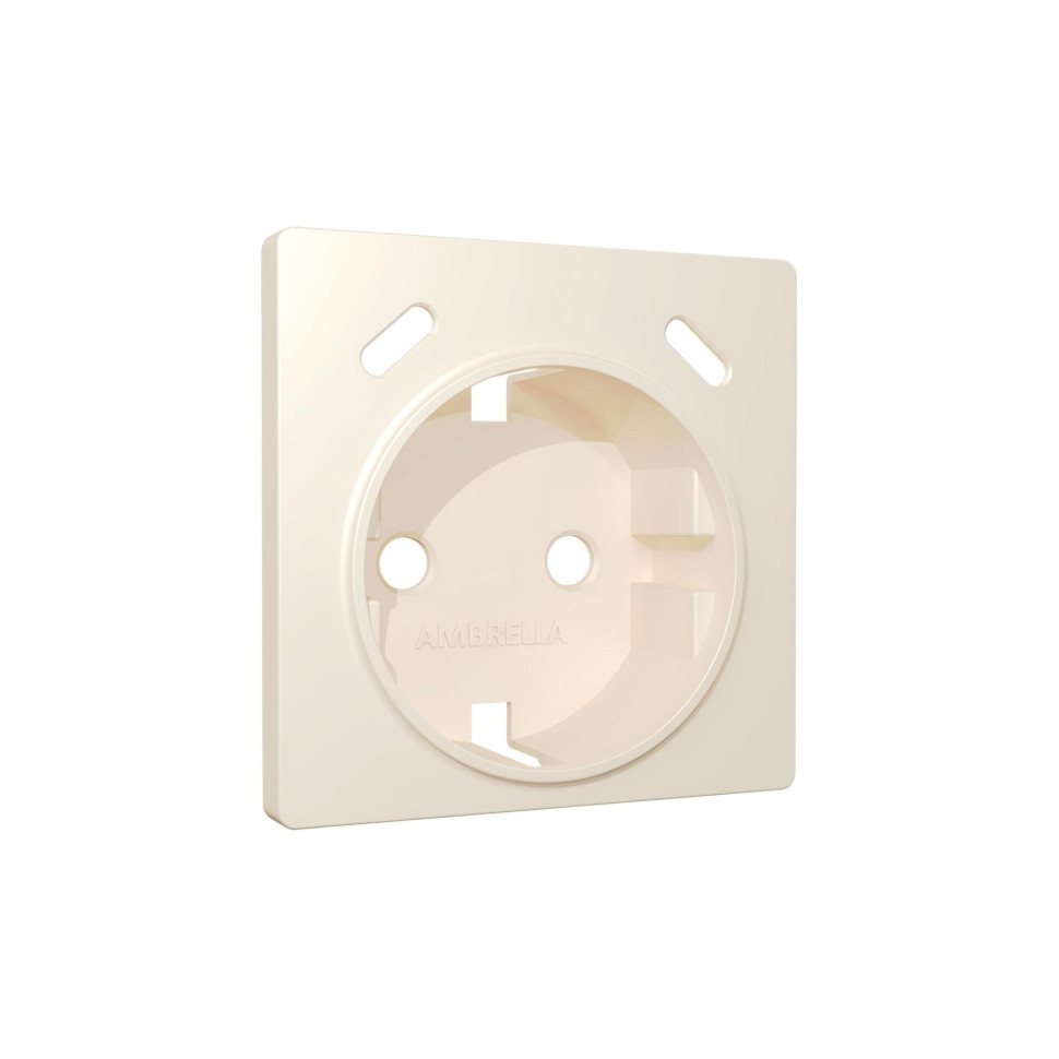 Лицевая панель розетки с З/К и USB зарядкой C+С со шторками, Бежевый матовый, ALFA Quant Ambrella Volt AP3305