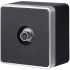 Розетка телевизионная TV оконечная, Черный с серебром, Werkel W5083034