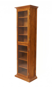 Шкаф-витрина из массива березы Граф Нулин-2, Испанский орех, TADORNA 158/А-SN