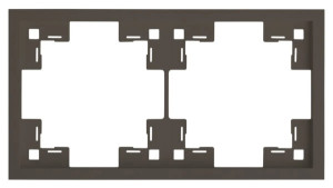 Рамка 2 местная, Капучино, Standart Rikett 35820 CP