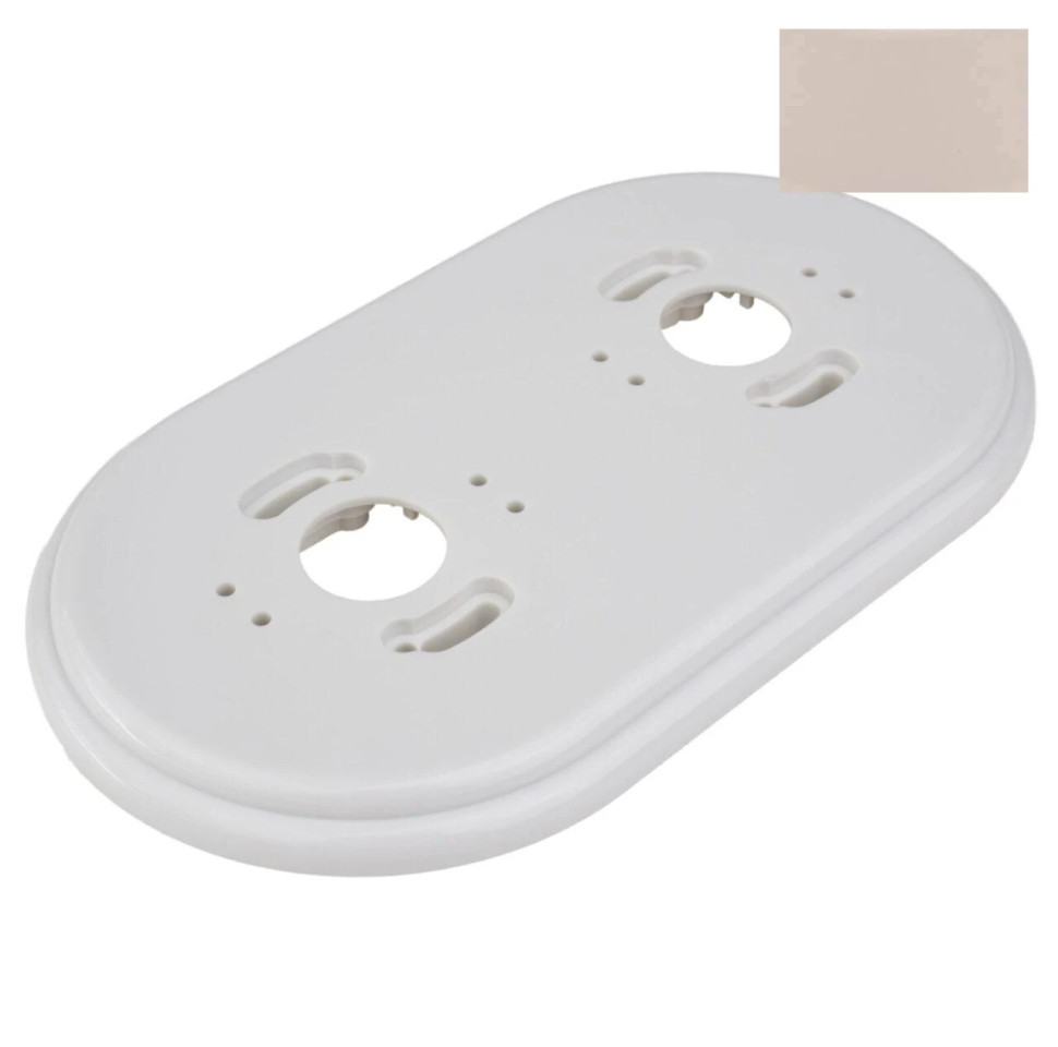 Рамка 2 местная пластик, Ванильный, Jantera JNO.2ON2.PG03