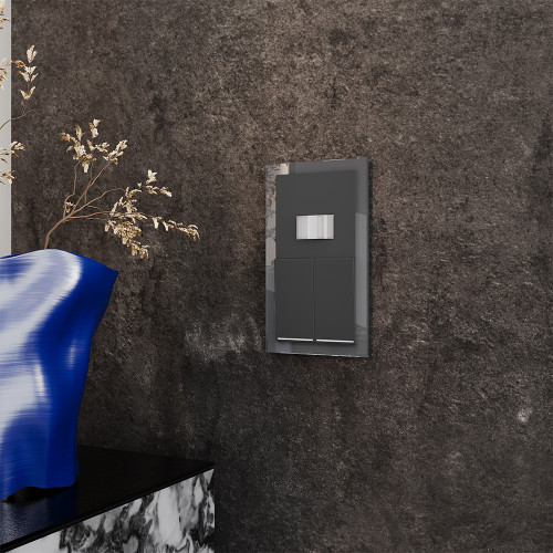 Рамка 2 местная, стекло, Графит, Voltum S70 VLS110207