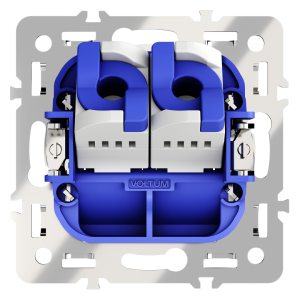 Механизм розетки компьютерной 2-ой RJ45+RJ45 кат.6, S70 Voltum VLS0602M