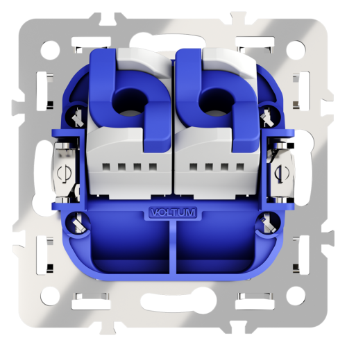 Механизм розетки компьютерной 2-ой RJ45+RJ45 кат.6, S70 Voltum VLS0602M