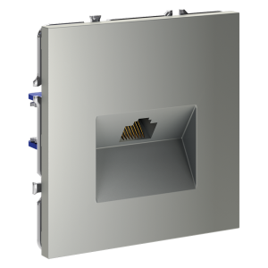 Розетка комп. RJ45 кат.6, Сталь, VOLTUM S70 VLS060105