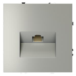 Розетка комп. RJ45 кат.6, Сталь, VOLTUM S70 VLS060105