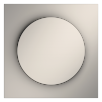 Лицевая панель для диммера поворотно-нажимного, Кашемир, S70 Voltum VLS002003