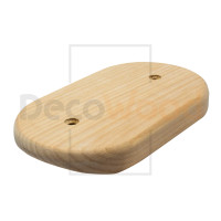 Накладка 2 местная деревянная на бревно D280 мм, береза без тонировки, DecoWood НР280-2