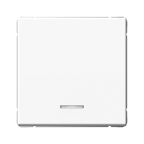 Кнопка без фиксации 1 кл. с подсв., Белый, ArtGallery SE GAL000116