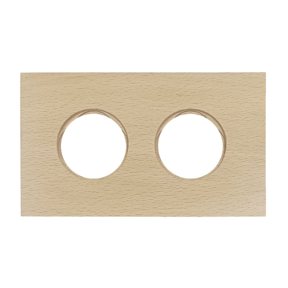 Рамка 2 местная дерево, Светлый бук, Bironi BF7-620-110 Рамка 2 местная дерево, Светлый бук, Bironi BF7-620-110