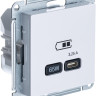 Розетка USB для быстрой зарядки, тип C 65Вт, Белый, AtlasDesign SE ATN000127