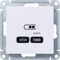 Розетка USB для быстрой зарядки, тип C 65Вт, Белый, AtlasDesign SE ATN000127