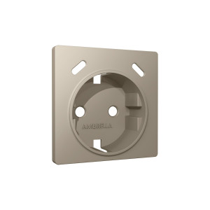 Лицевая панель розетки с З/К и USB зарядкой C+С со шторками, Серо-бежевый матовый, ALFA Quant Ambrella Volt AP3705 Лицевая панель розетки с З/К и USB зарядкой C+С со шторками, Серо-бежевый матовый, ALFA Quant Ambrella Volt AP3705