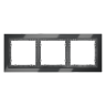 Рамка 3 местная, стекло, Графит, Voltum S70 VLS110307