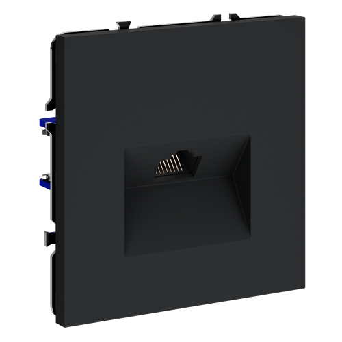 Розетка комп. RJ45 кат.6, Графит, VOLTUM S70 VLS060107