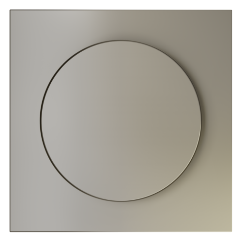 Лицевая панель для диммера поворотно-нажимного, Шелк, S70 Voltum VLS002004