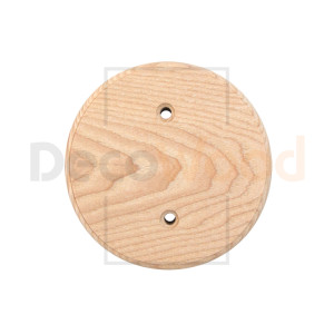 Накладка под расп. коробку деревянная D110 мм на бревно D260 мм, Ясень без тонировки, DecoWood ОМРК-260
