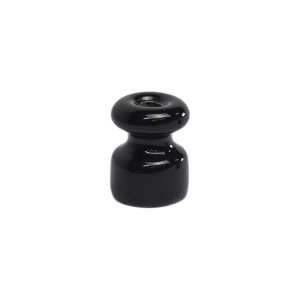 Кабельный изолятор керамика, 18х23 мм, цв. черный, EDISEL ИКЧ1823