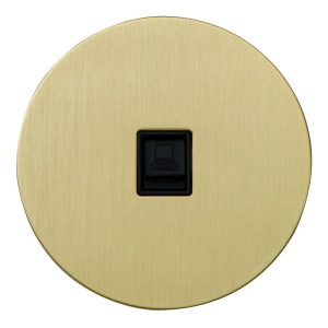 Розетка компьютерная RJ45 (внутренний монт.), Золото, Аrt Salvador EU040106