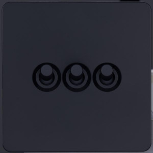 Выключатель тумблерный 3 кл. (внутренний монт.), Черный, Merida Salvador SBAN11B1A3