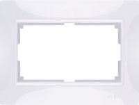 Рамка для двойной розетки пластик, Белый, Snabb Basic Werkel W0082001