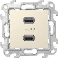 Розетка USB для зарядки, Слоновая кость, Simon 24 2411096-031