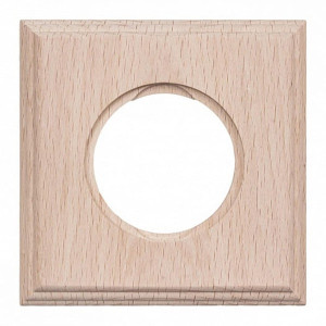 Рамка 1 местная деревянная на бревно D200 (внутренний монт.), прямоугольник, Натурэль,, Шедель Bironi BF4C20-610-10