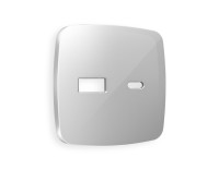 Лицевая панель розетки USB для быстрой зарядки тип A+C, Серебро глянец, OMEGA Quant Ambrella Volt OP4110