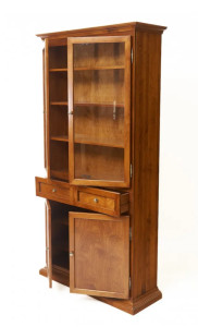 Шкаф-витрина из массива березы Граф Нулин-3, Испанский орех, TADORNA 257/А-SN