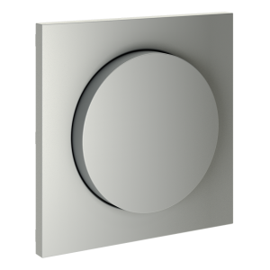 Лицевая панель для диммера поворотно-нажимного, Сталь, S70 Voltum VLS002005