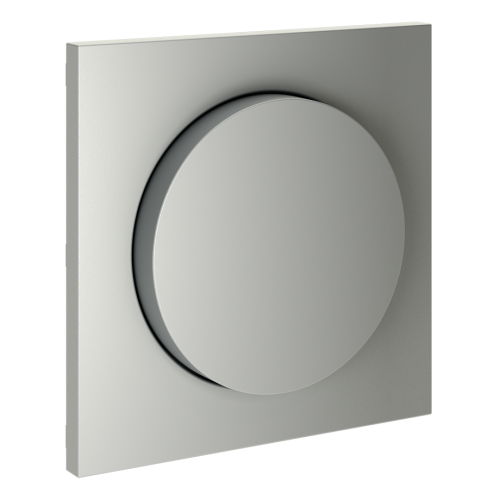 Лицевая панель для диммера поворотно-нажимного, Сталь, S70 Voltum VLS002005