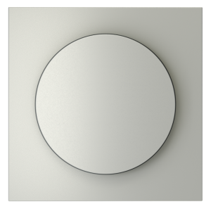 Лицевая панель для диммера поворотно-нажимного, Сталь, S70 Voltum VLS002005