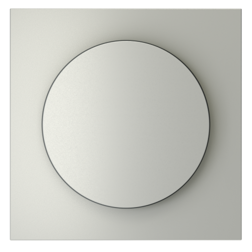 Лицевая панель для диммера поворотно-нажимного, Сталь, S70 Voltum VLS002005